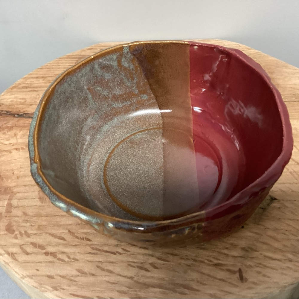 🔴 Beautiful Handcrafted Clay / Ceramic / Pottery Bowl / Candle Holder / Decor - Picture 2 of 16